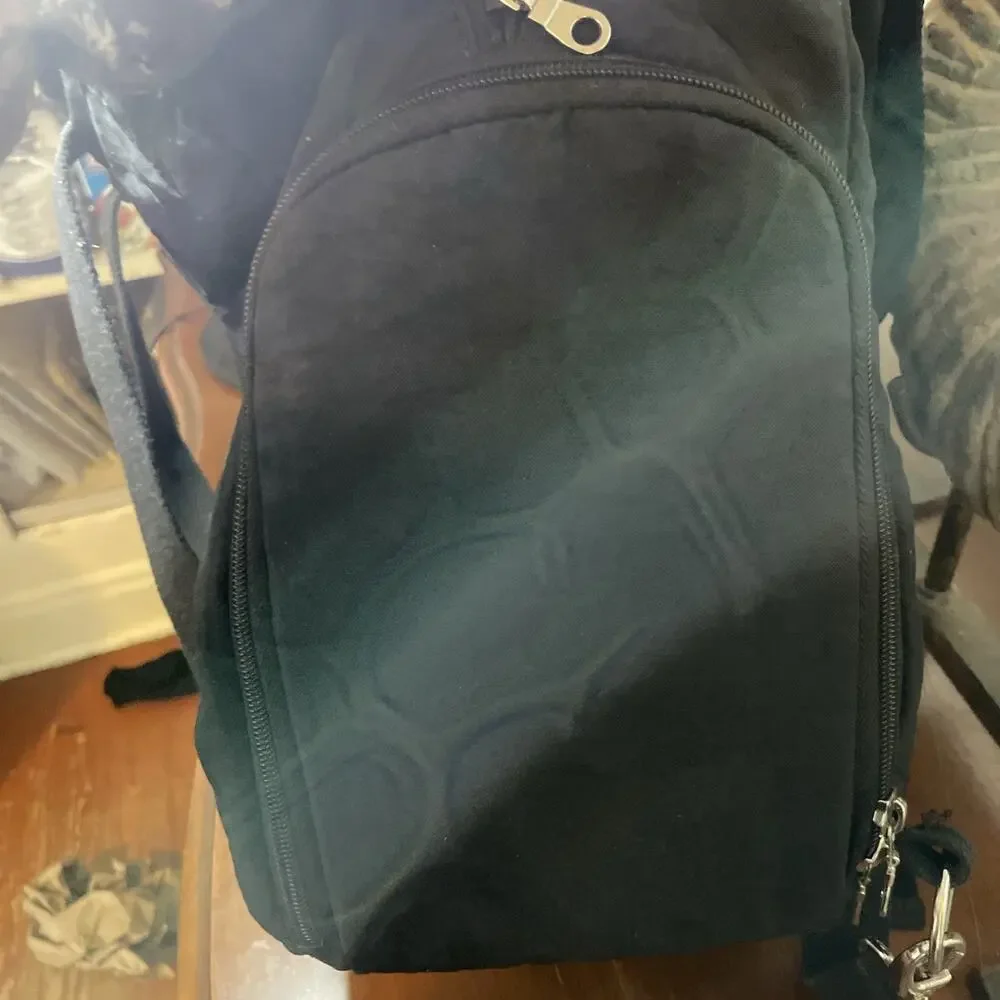 Sarah Wells Breast Pump Bag /Diaper Bag Black Convertible Backpack